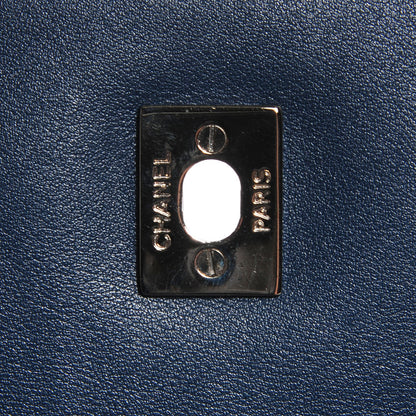 Chanel Calfskin Quilted In the Business Flap Dark Blue 6 of 9