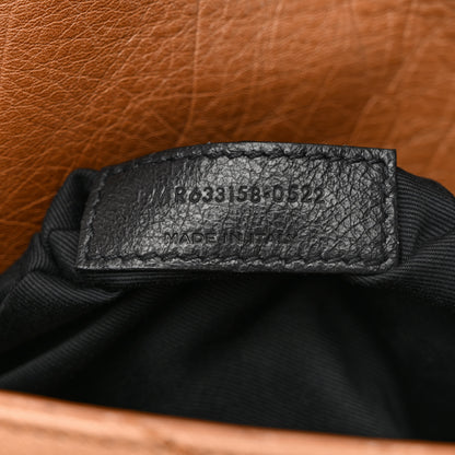 Saint Laurent Crinkled Calfskin Matelasse Monogram Medium Niki Chain Satchel Light Caramel 7 of 10