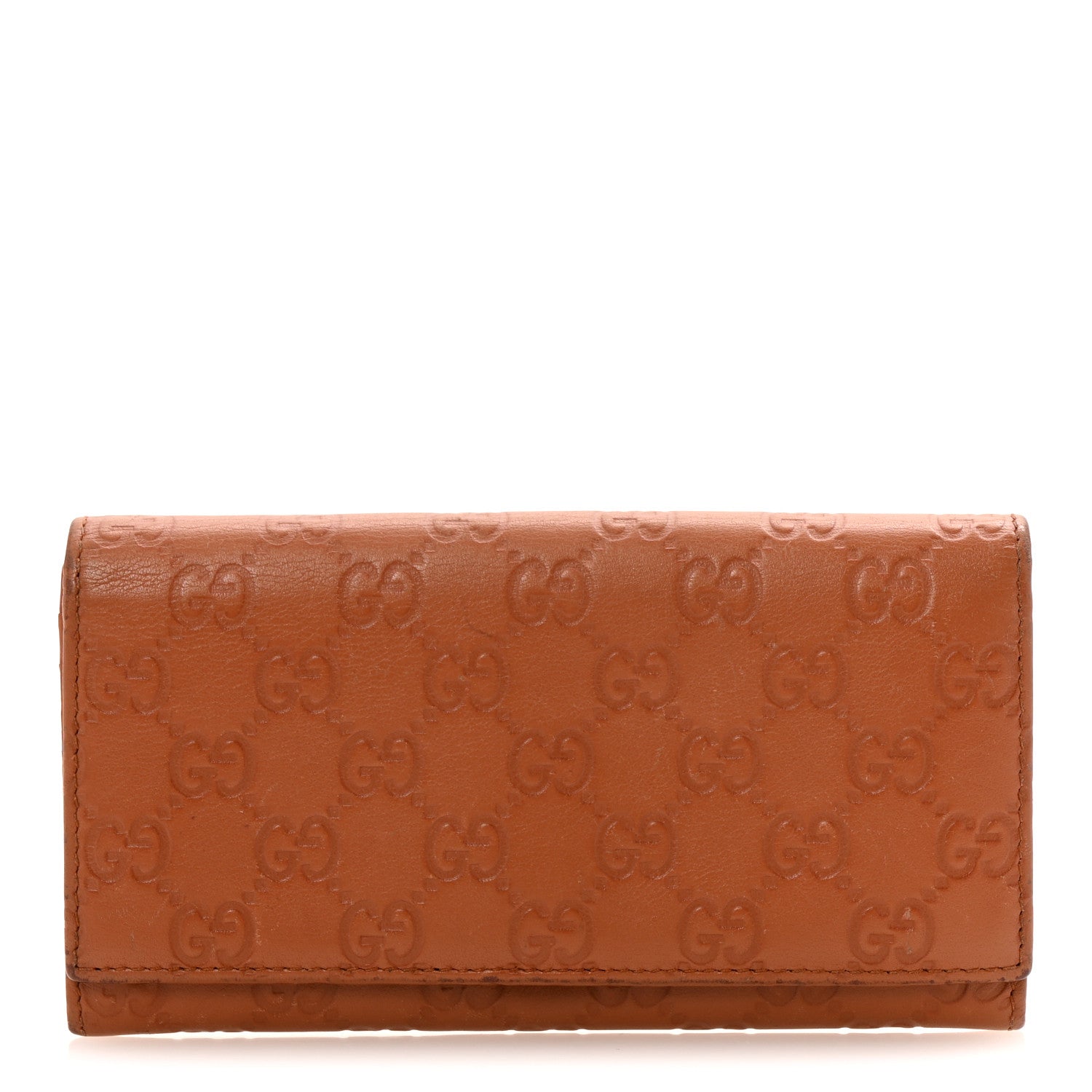 Gucci Guccissima Continental Flap Wallet Saffron 1 of 10