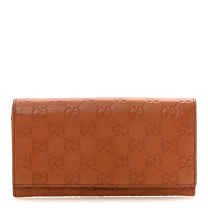 Gucci Guccissima Continental Flap Wallet Saffron 1 of 10