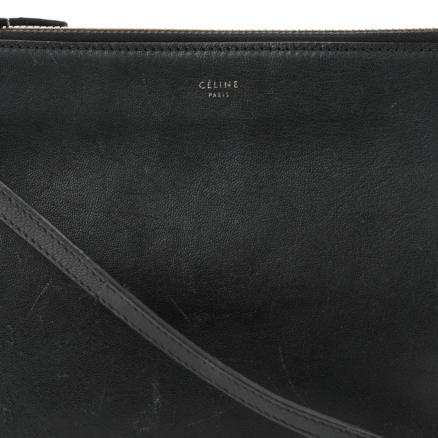Lambskin Large Trio Crossbody Bag Black