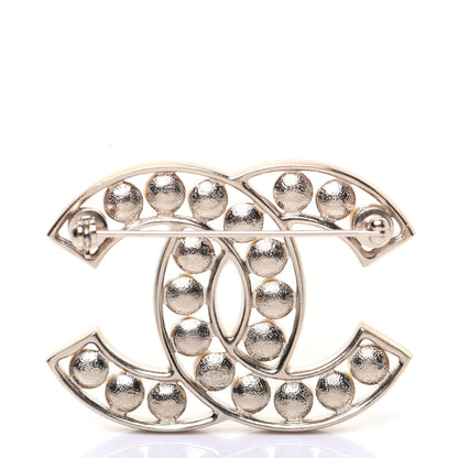 Chanel Pearl CC Brooch Light Gold 3 of 6