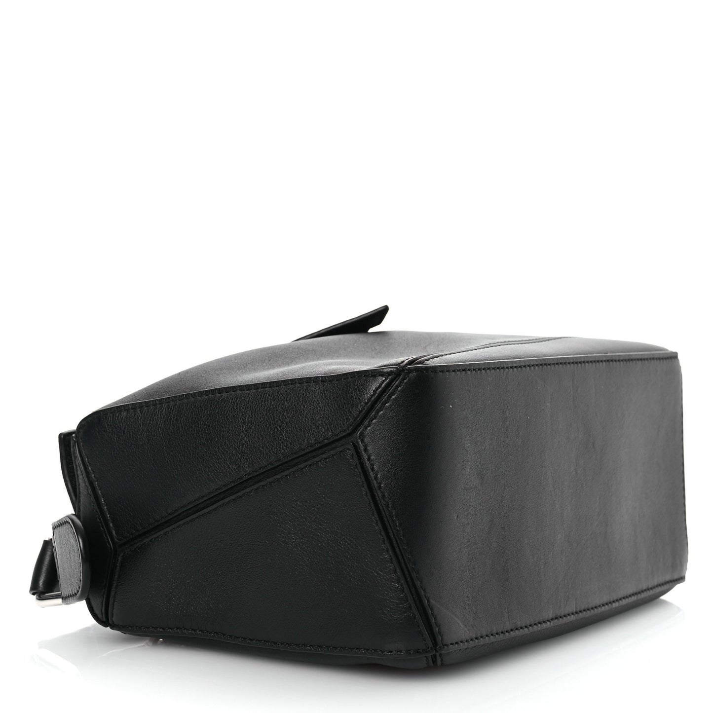 Calfskin Small Puzzle Bag Black