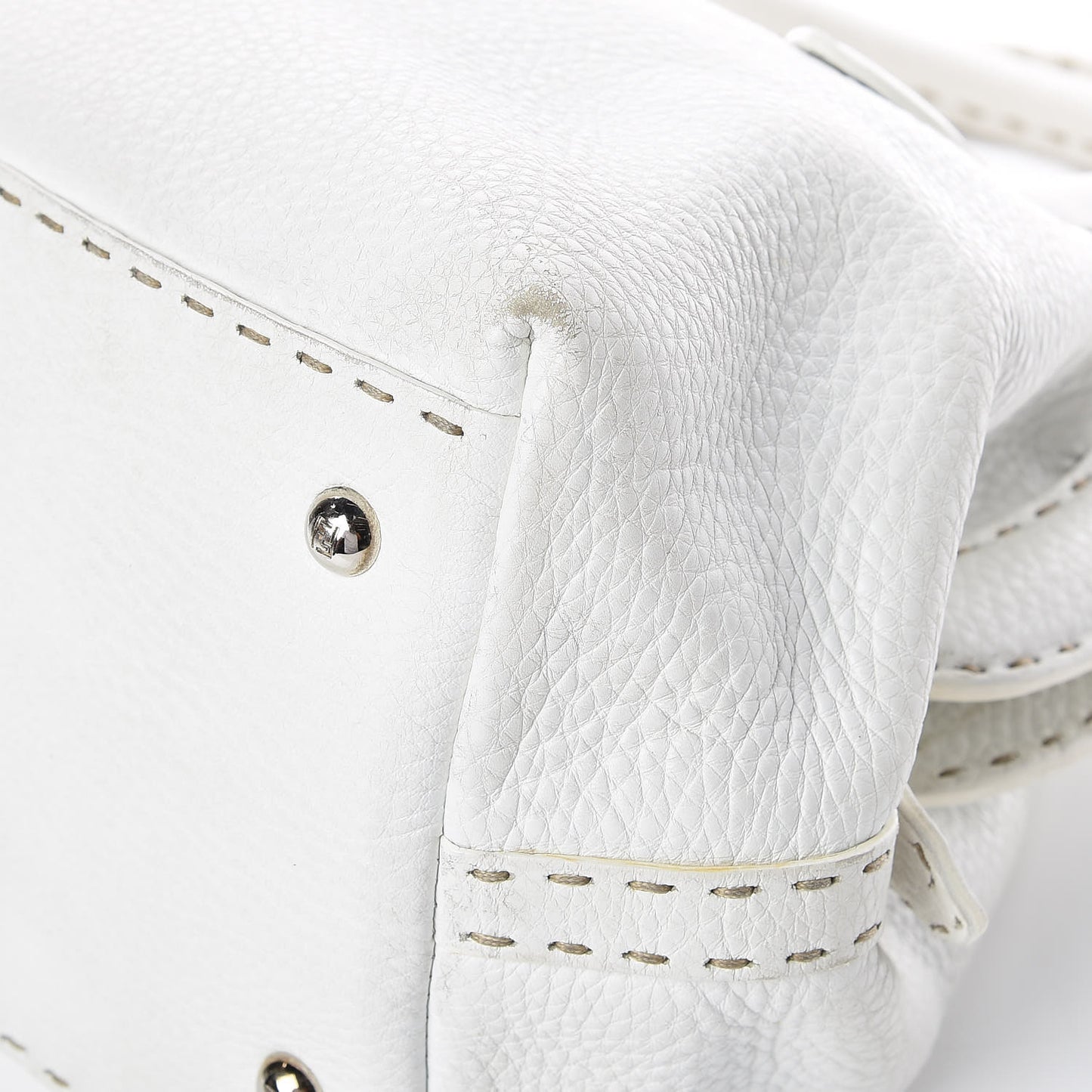 Calfskin Romano Selleria Adele 1328 Bag White