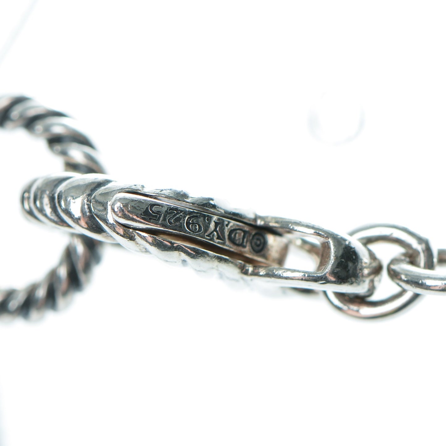 Sterling Silver Pearl Amethyst Chalcedony 15mm Figaro Chain Necklace