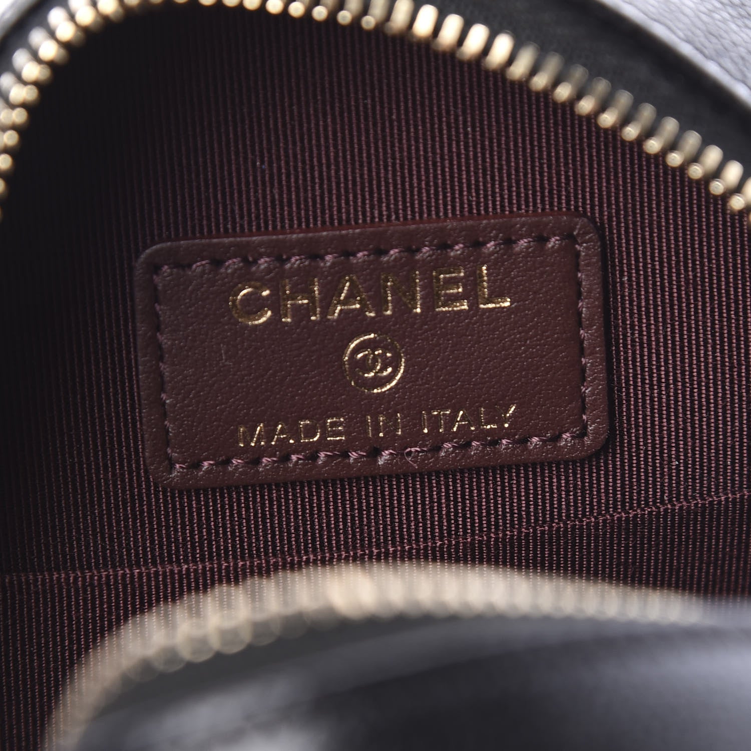 Chanel Caviar Quilted Round Clutch With Chain Black 5 of 10