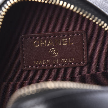 Chanel Caviar Quilted Round Clutch With Chain Black 5 of 10