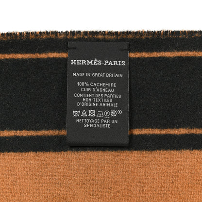Hermes Cashmere Casaque Clefs de H Muffler Black Alezan 3 of 4