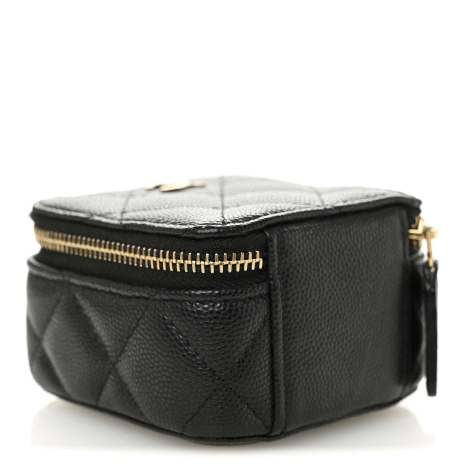 Chanel Caviar Quilted Jewelry Travel Case Black 3 of 7