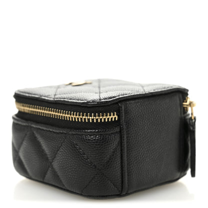 Chanel Caviar Quilted Jewelry Travel Case Black 3 of 7