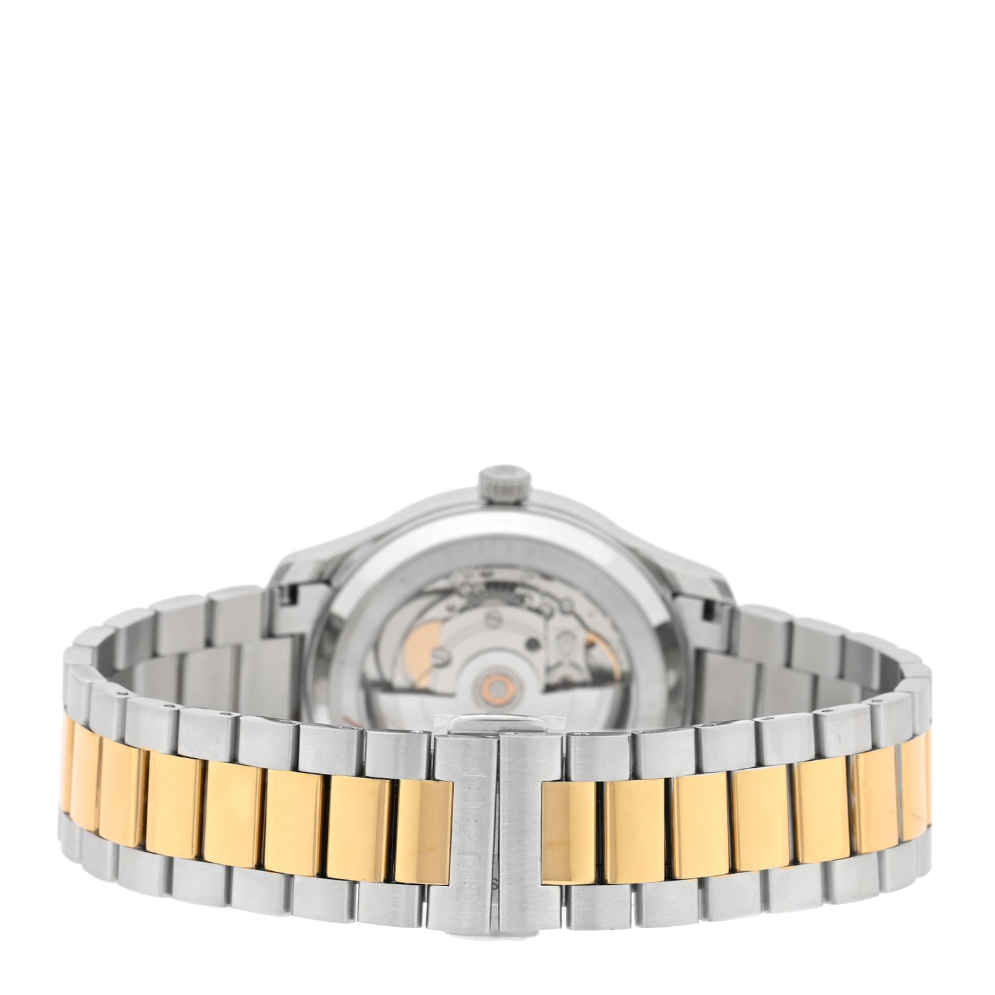 Stainless Steel 38mm G-Timeless Two Tone Bee Automatic Watch Silver