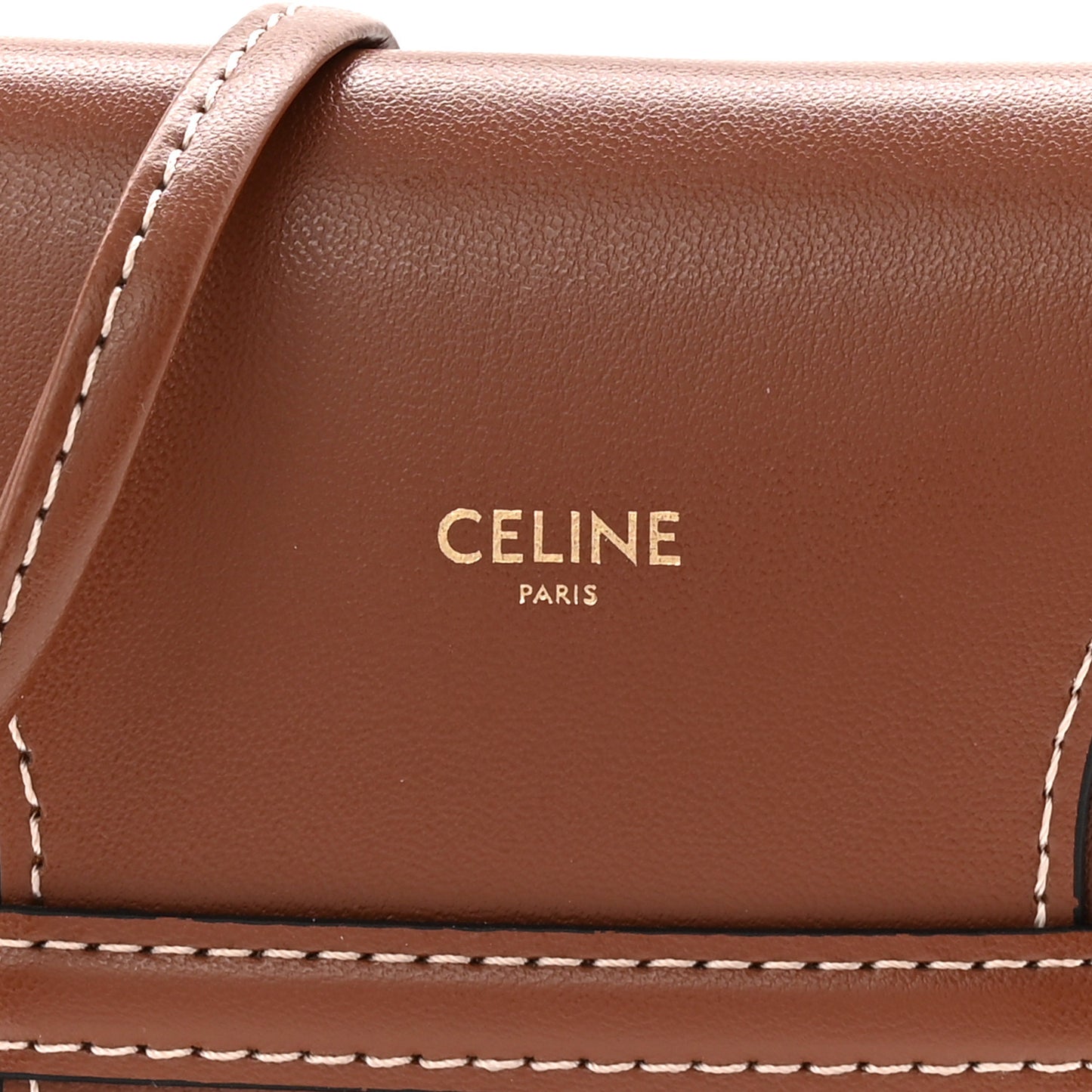 Smooth Calfskin Sunglasses Pouch Tan