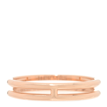 Hermes 18K Rose Gold Ariane Wedding Band Ring 54 7 1 of 4