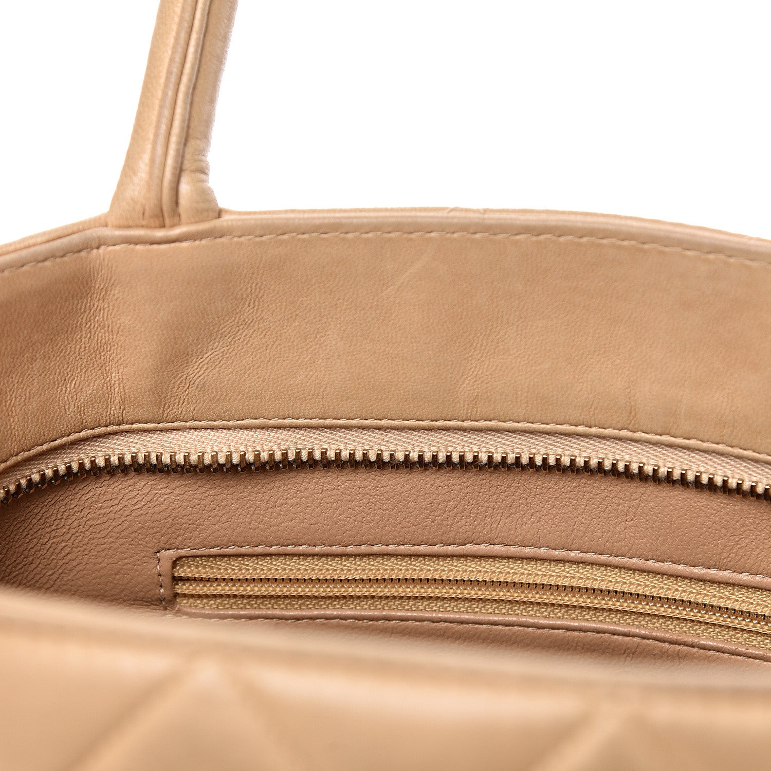 Chanel Lambskin Quilted Medallion Tote Beige 10 of 27