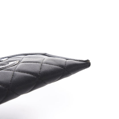 Chanel Caviar Quilted Filigree Zip Pouch Black 11 of 13