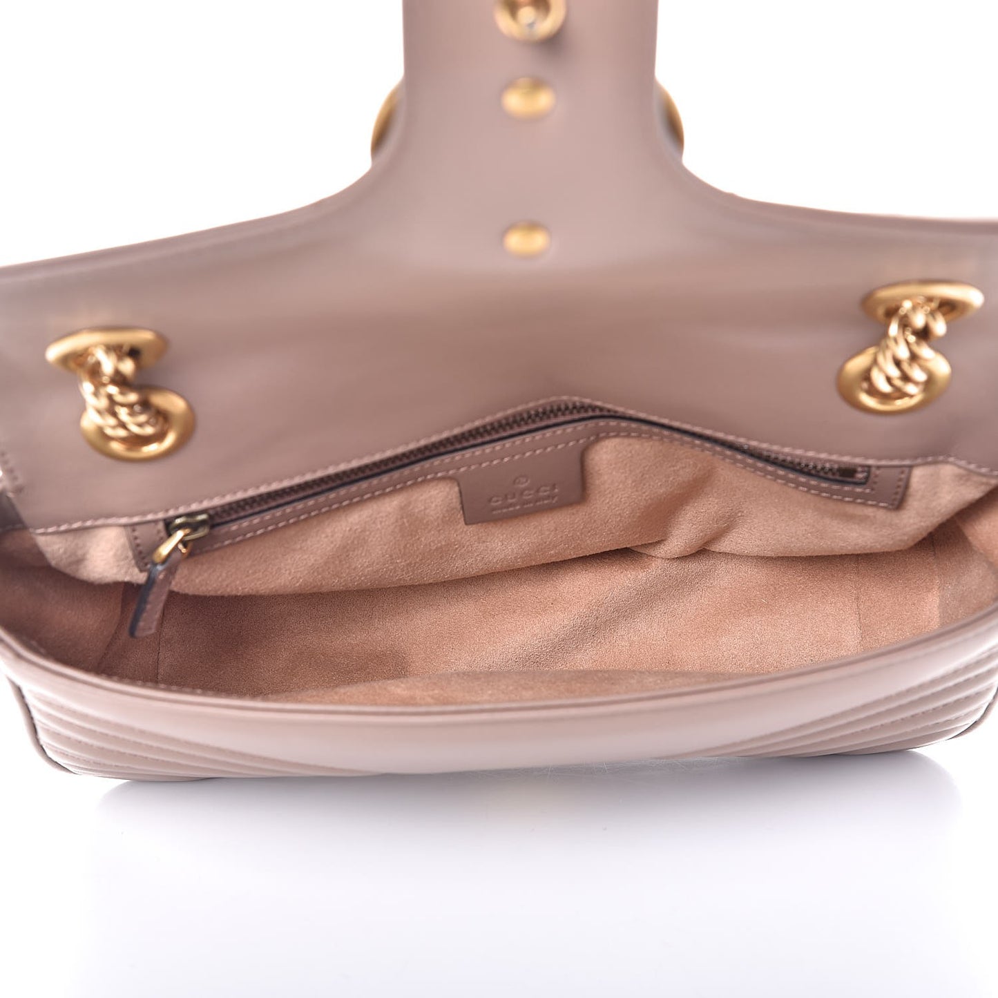 Calfskin Matelasse Small GG Marmont Shoulder Bag Porcelain Rose