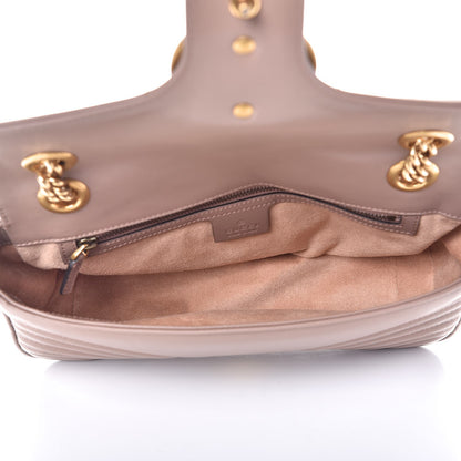 Gucci Calfskin Matelasse Small GG Marmont Shoulder Bag Porcelain Rose 5 of 8