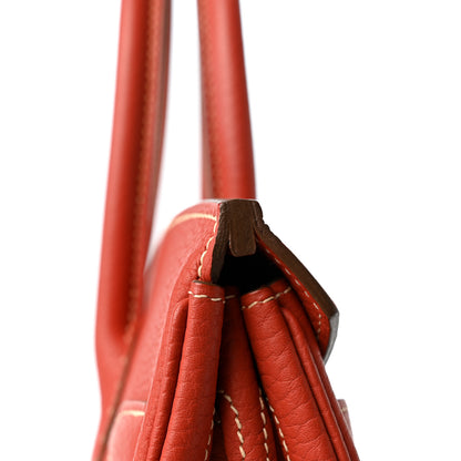 Hermes Taurillon Clemence Birkin 30 Sanguine 12 of 12