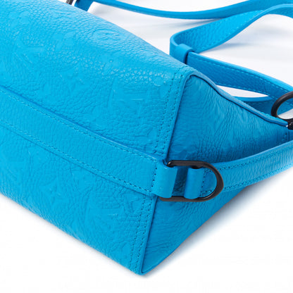 Louis Vuitton Taurillon Monogram Triangle Messenger Turquoise 4 of 8