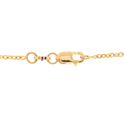 Roberto Coin 18K Yellow White Gold Diamond Open Heart Pendant Necklace Black 4 of 4