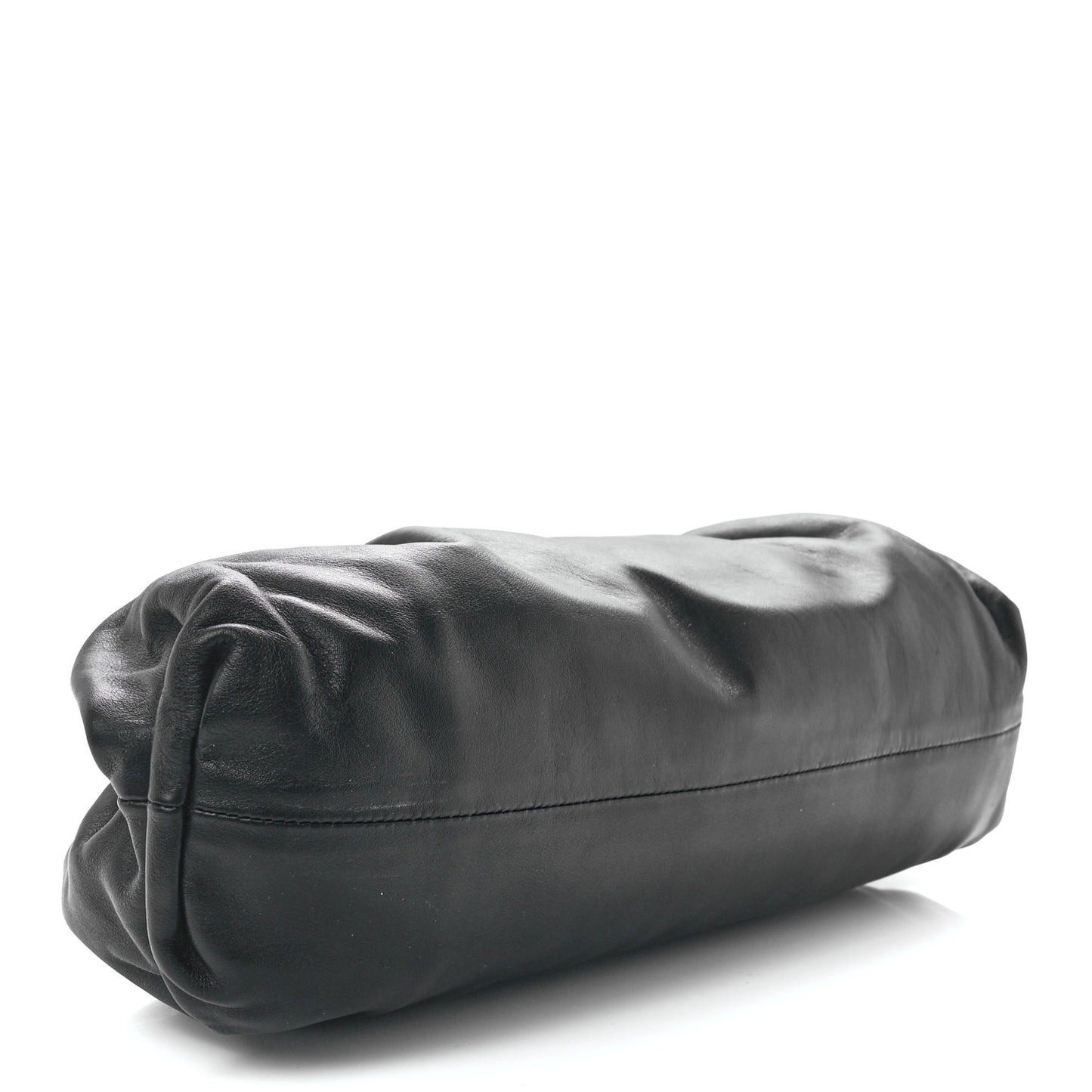 Smooth Butter Calf The Pouch Oversized Clutch Black