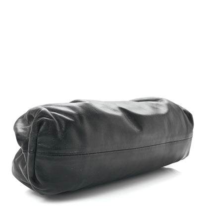 Bottega Veneta Smooth Butter Calf The Pouch Oversized Clutch Black 4 of 12