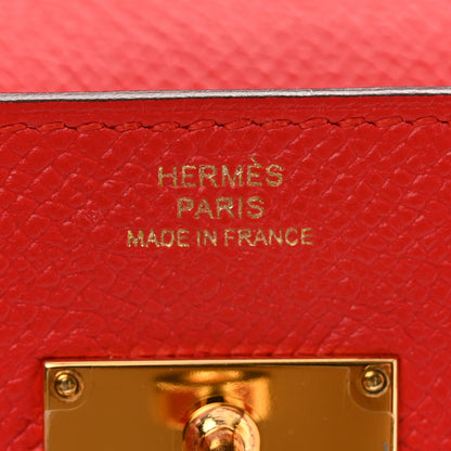 Hermes Epsom Kelly Longue Wallet Rouge Tomate 7 of 15