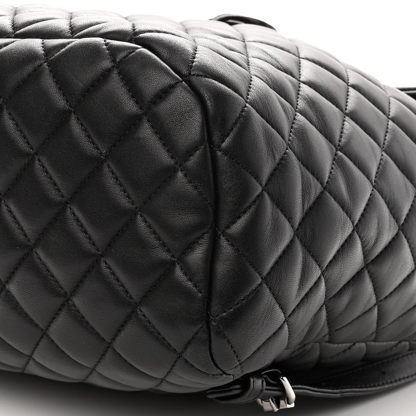 Lambskin Quilted Large Urban Spirit Backpack Black