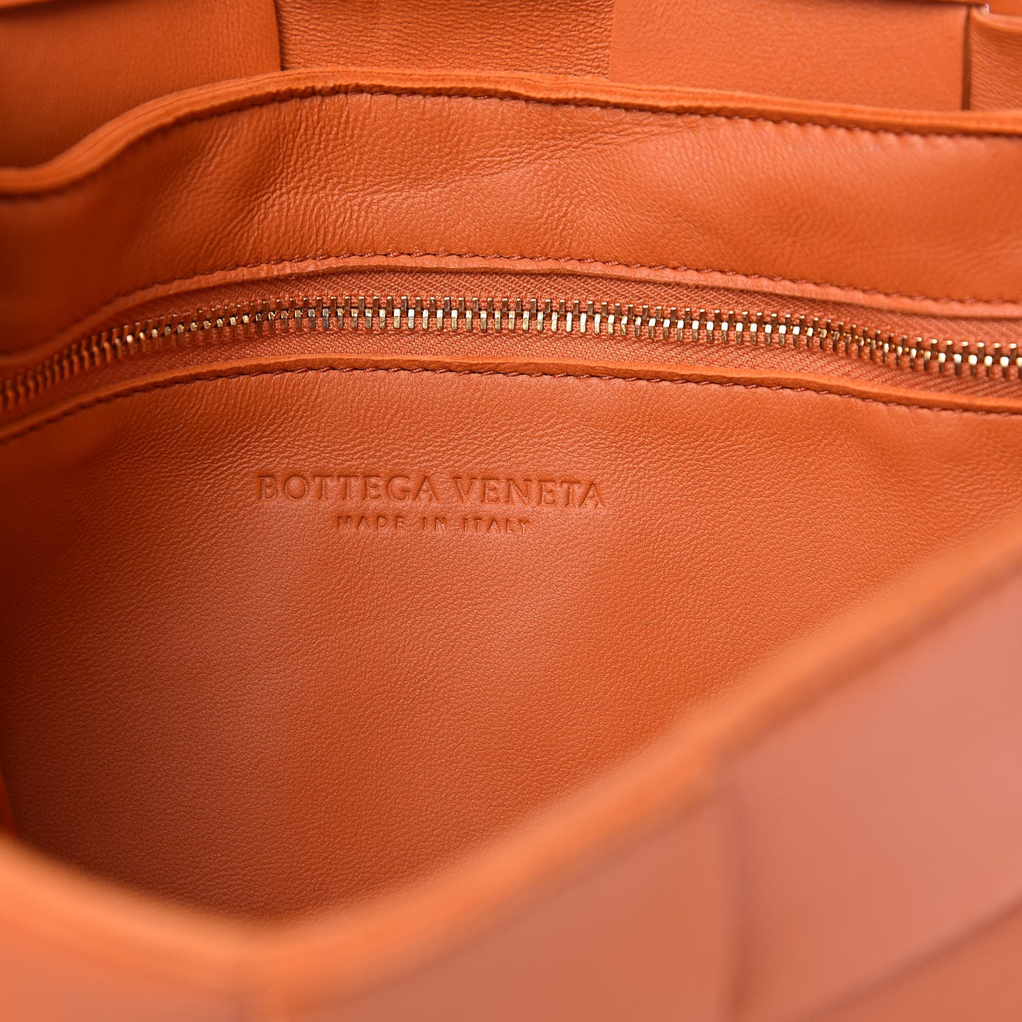 Nappa Maxi Intreccio Cassette Bag Burned Orange