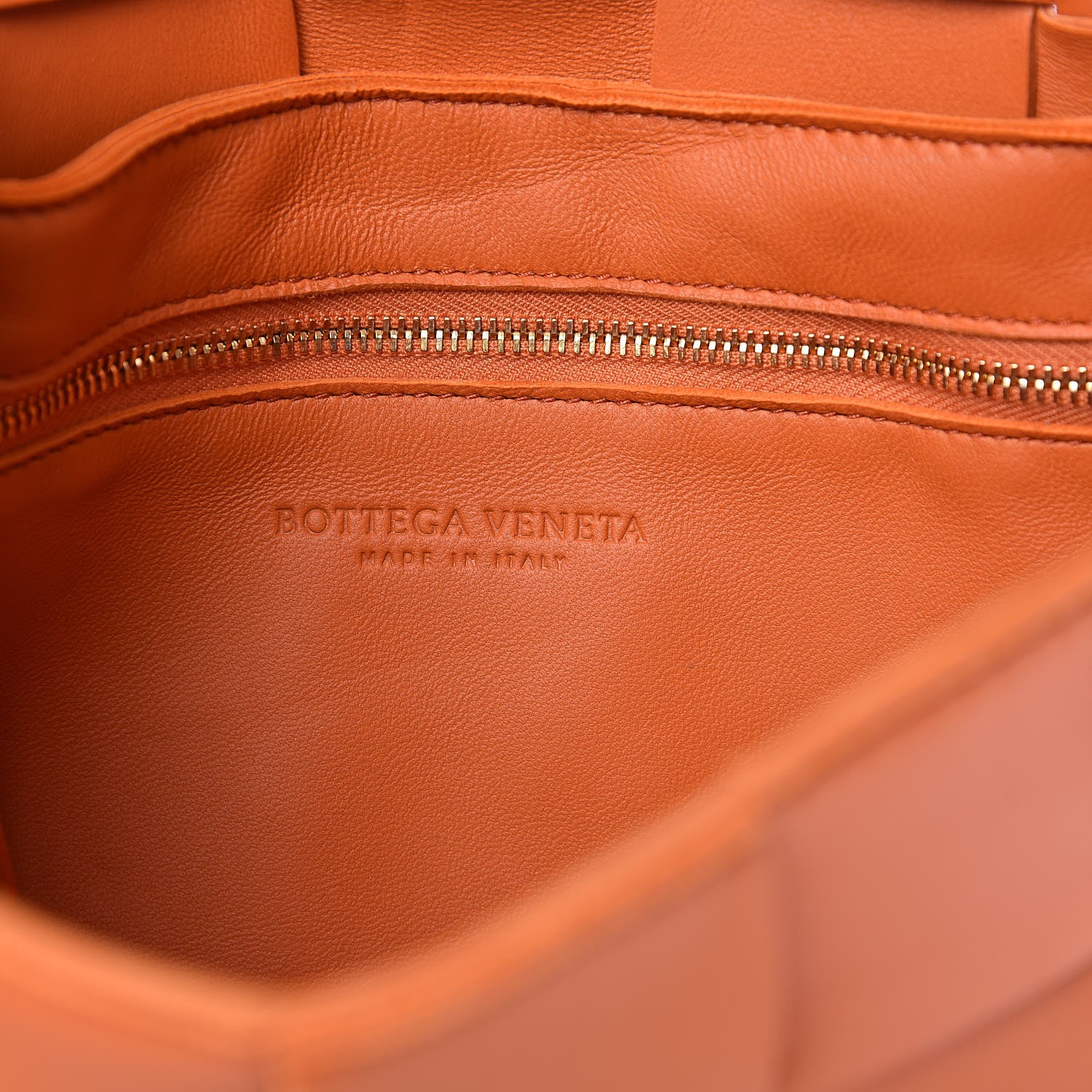 Bottega Veneta Nappa Maxi Intreccio Cassette Bag Burned Orange 6 of 10