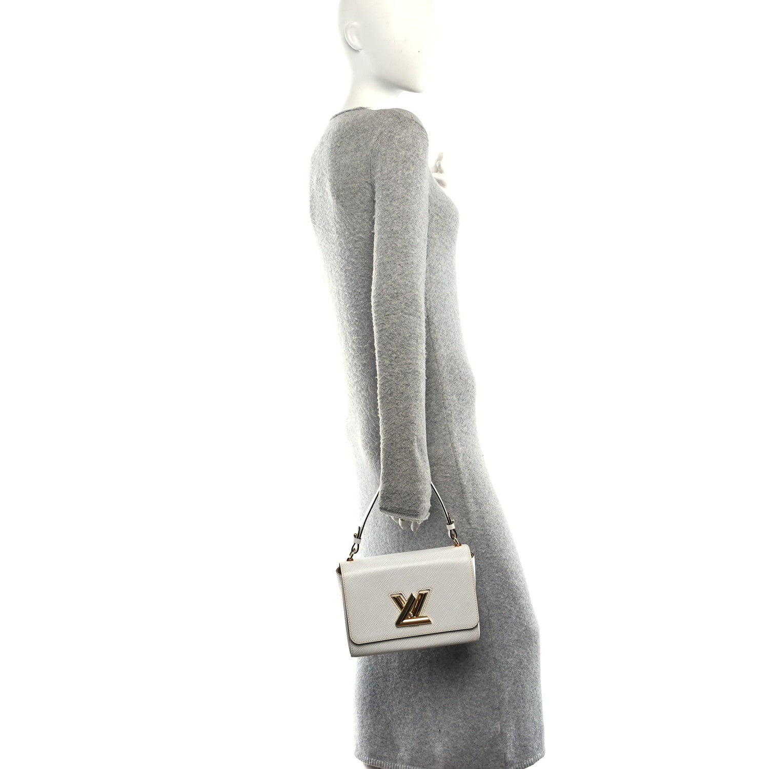 Louis Vuitton Epi Twist Shoulder Bag MM White 2 of 10