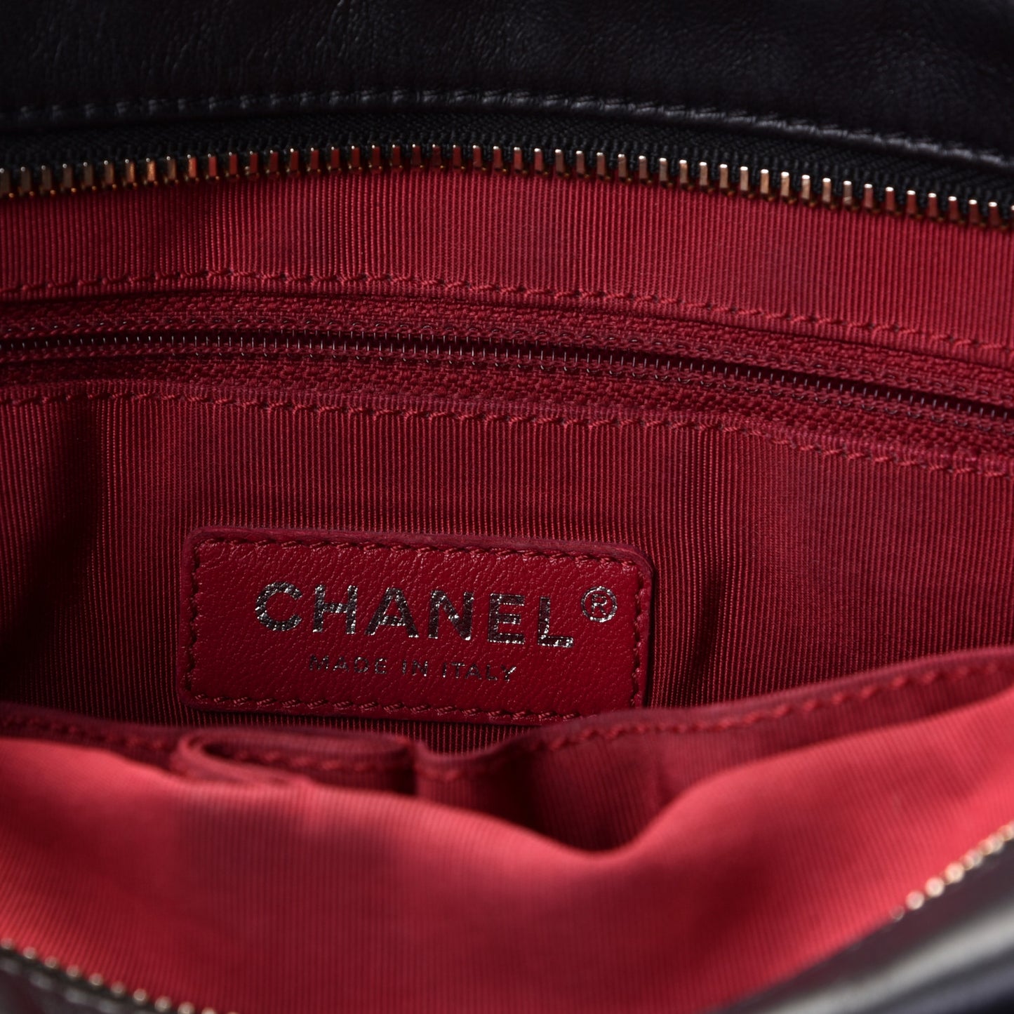 Aged Calfskin Quilted Large Gabrielle Hobo Black