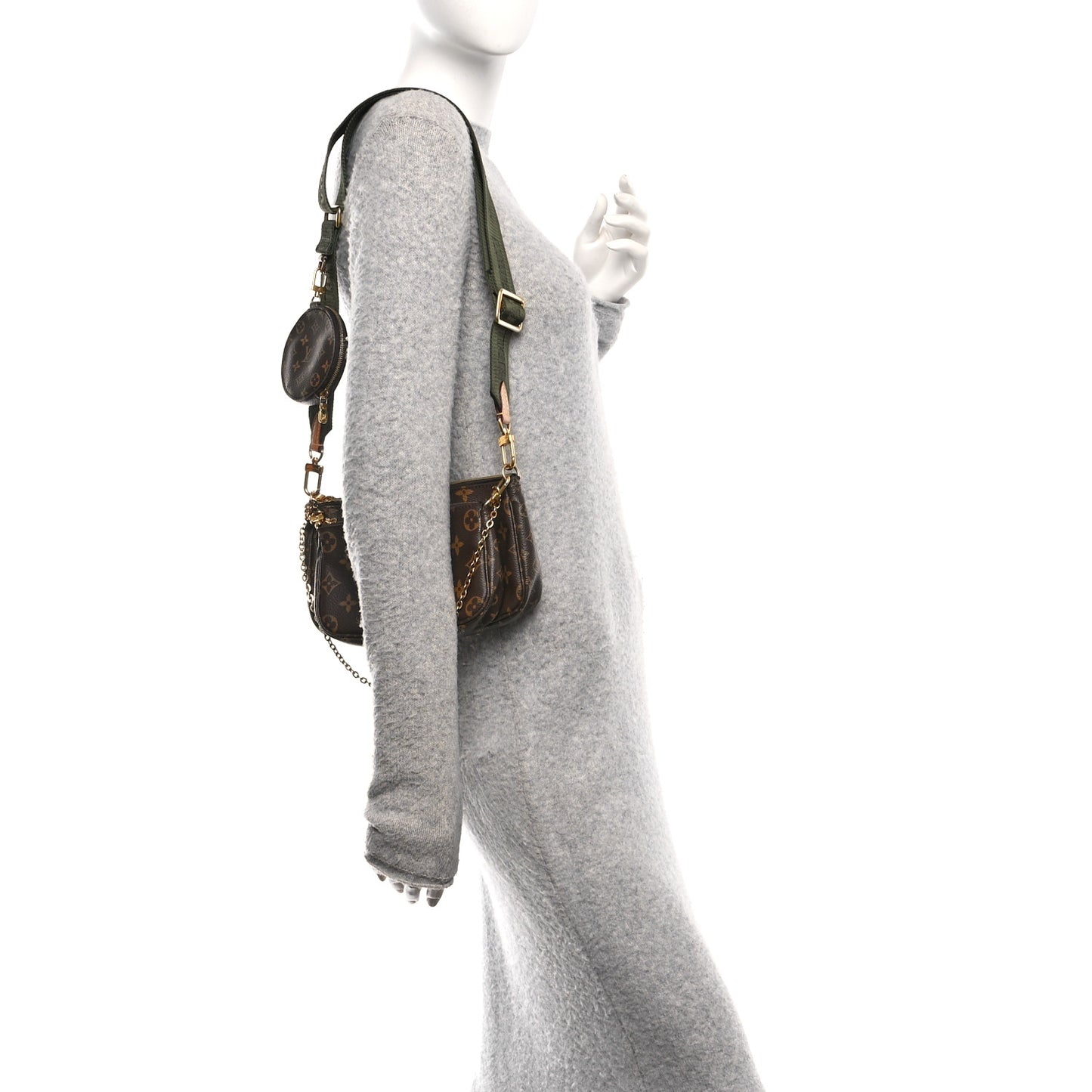 Monogram Multi Pochette Accessories Kaki