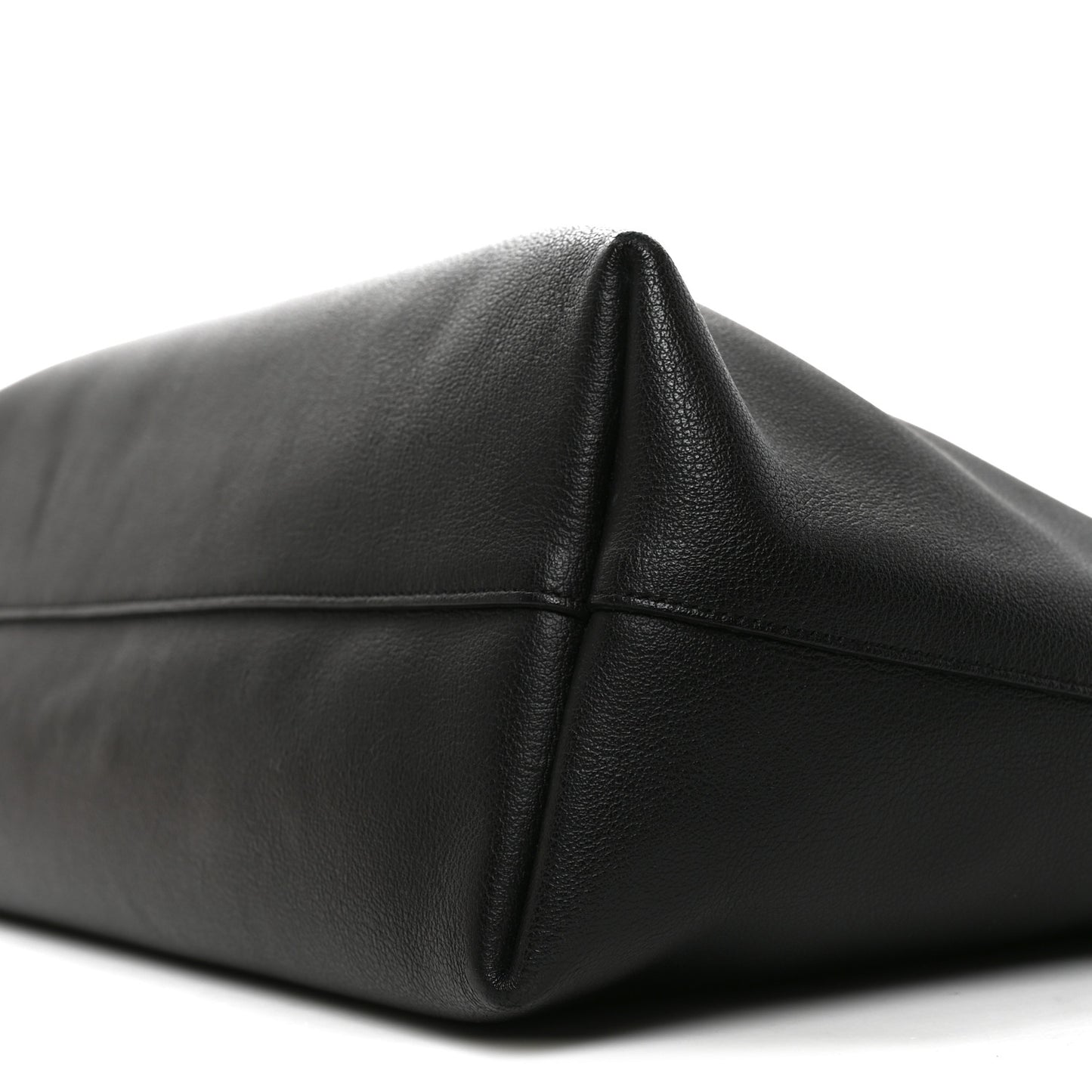 Calfskin Large Shopping Tote Black