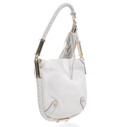 Gucci Leather Britt Tassel Small Shoulder Bag Off White 3 of 8