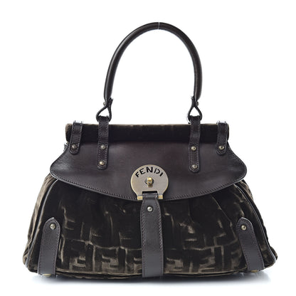 Fendi Calfskin Velvet FF Magic Bag Tobacco 1 of 14