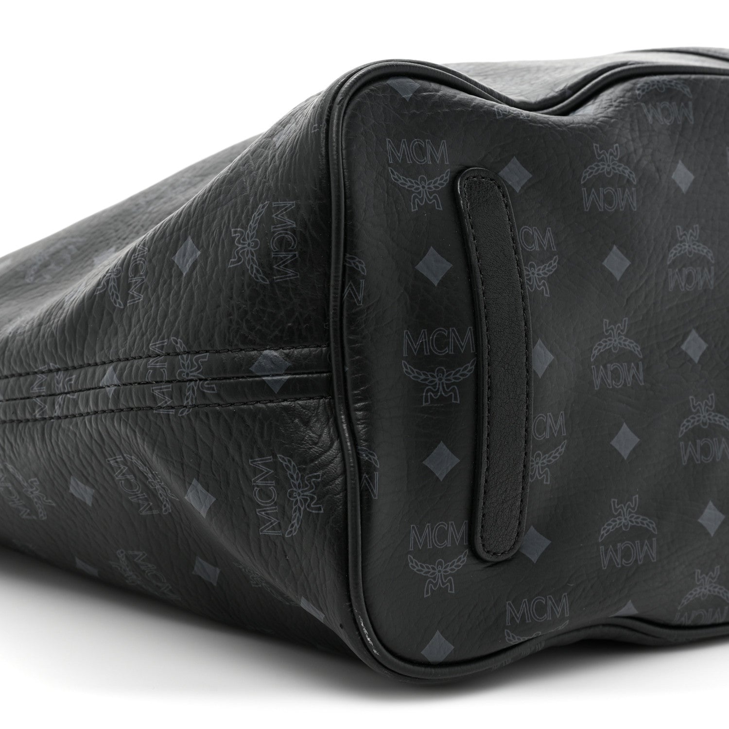 MCM Visetos Large Liz Reversible Shopper Tote Black 12 of 25