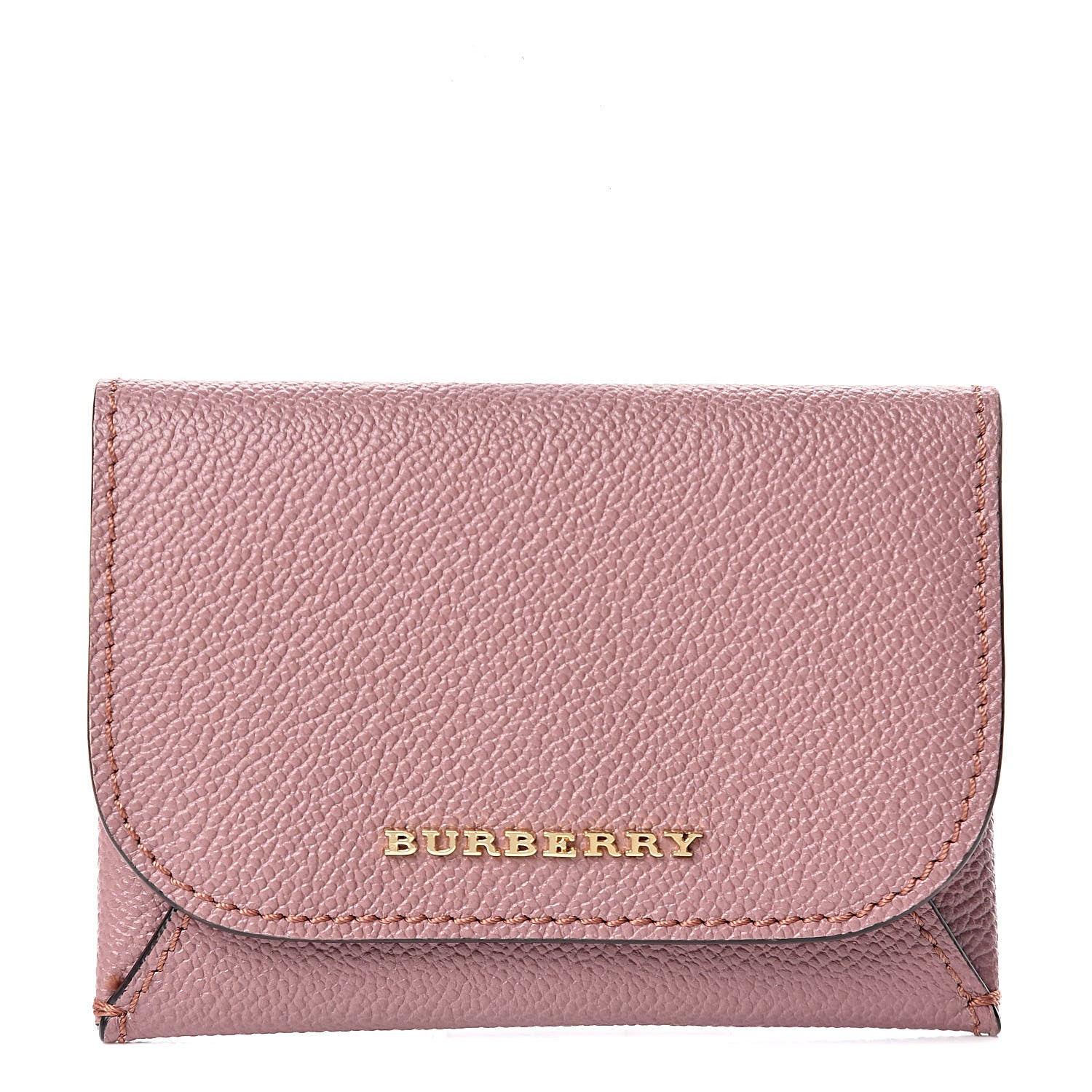 Burberry Soft Grain Calfskin Haymarket Check Mayfield Card Case Dusty Pink 2 of 7