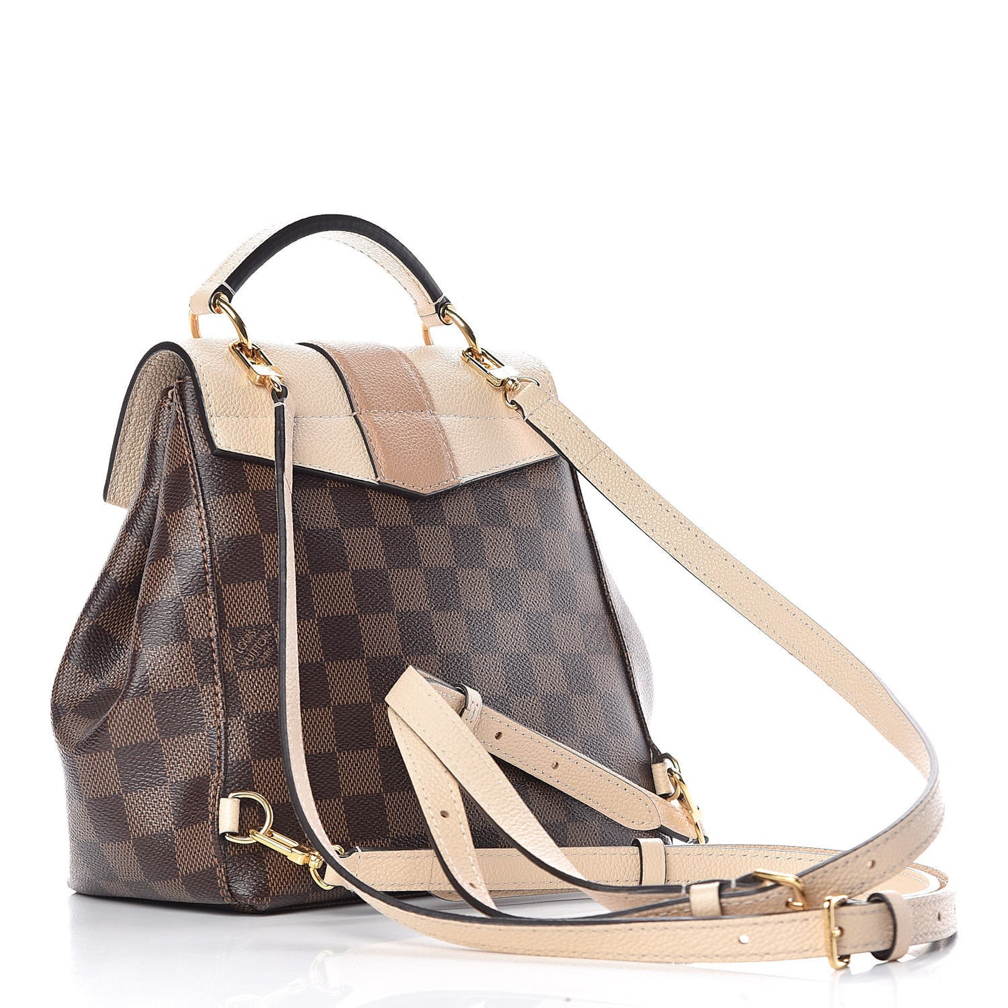 Damier Ebene Clapton Backpack Creme