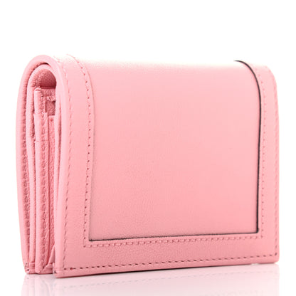 Gucci Wonka Grain Calfskin Diana Card Case Wallet Wild Rose 2 of 6