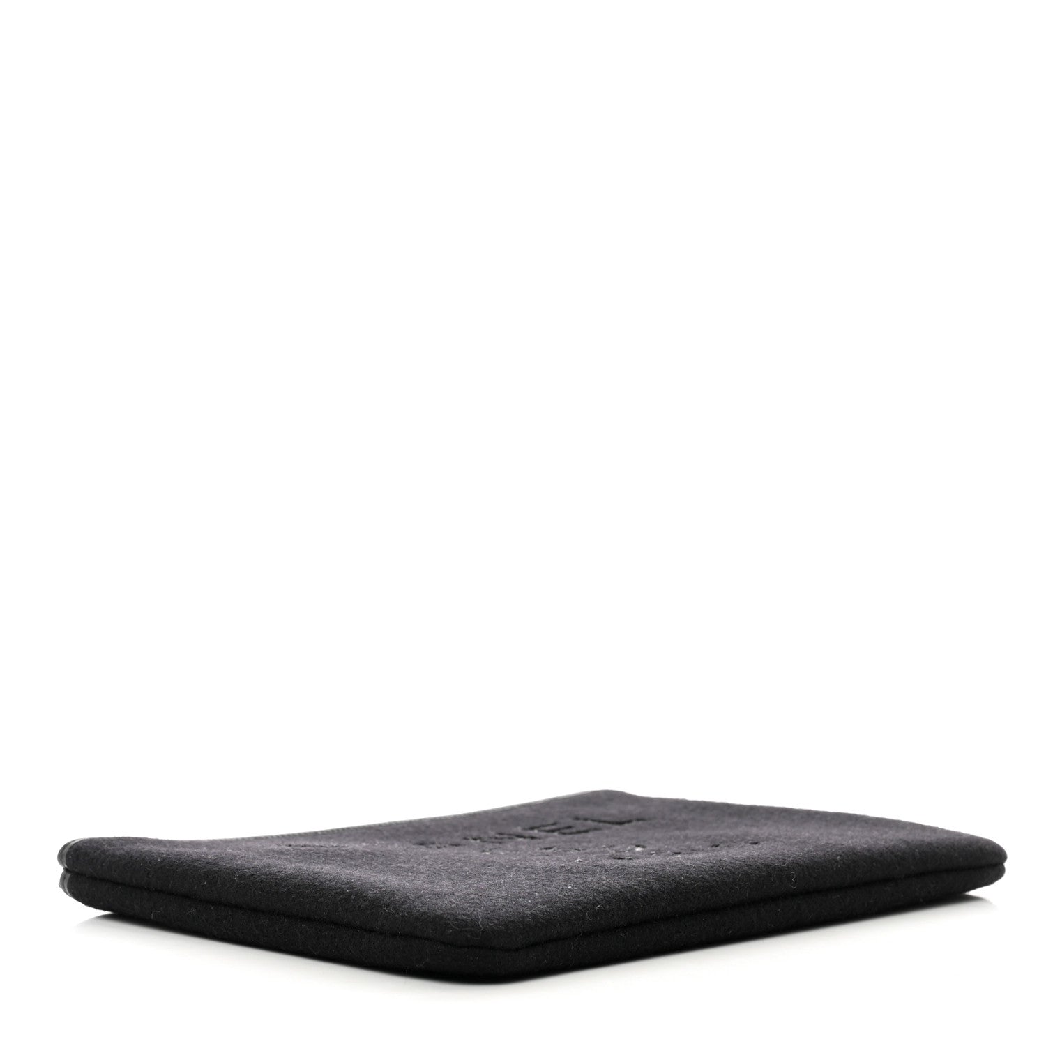 Chanel Wool Medium Deauville Cosmetic Pouch Black 4 of 7