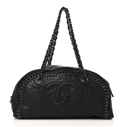 Chanel Goatskin Medium Luxe Ligne Bowler Black 1 of 9