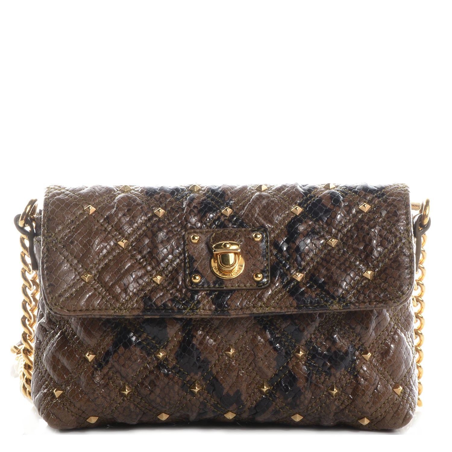 Marc Jacobs Python Embossed Stardust Single Brown 1 of 9