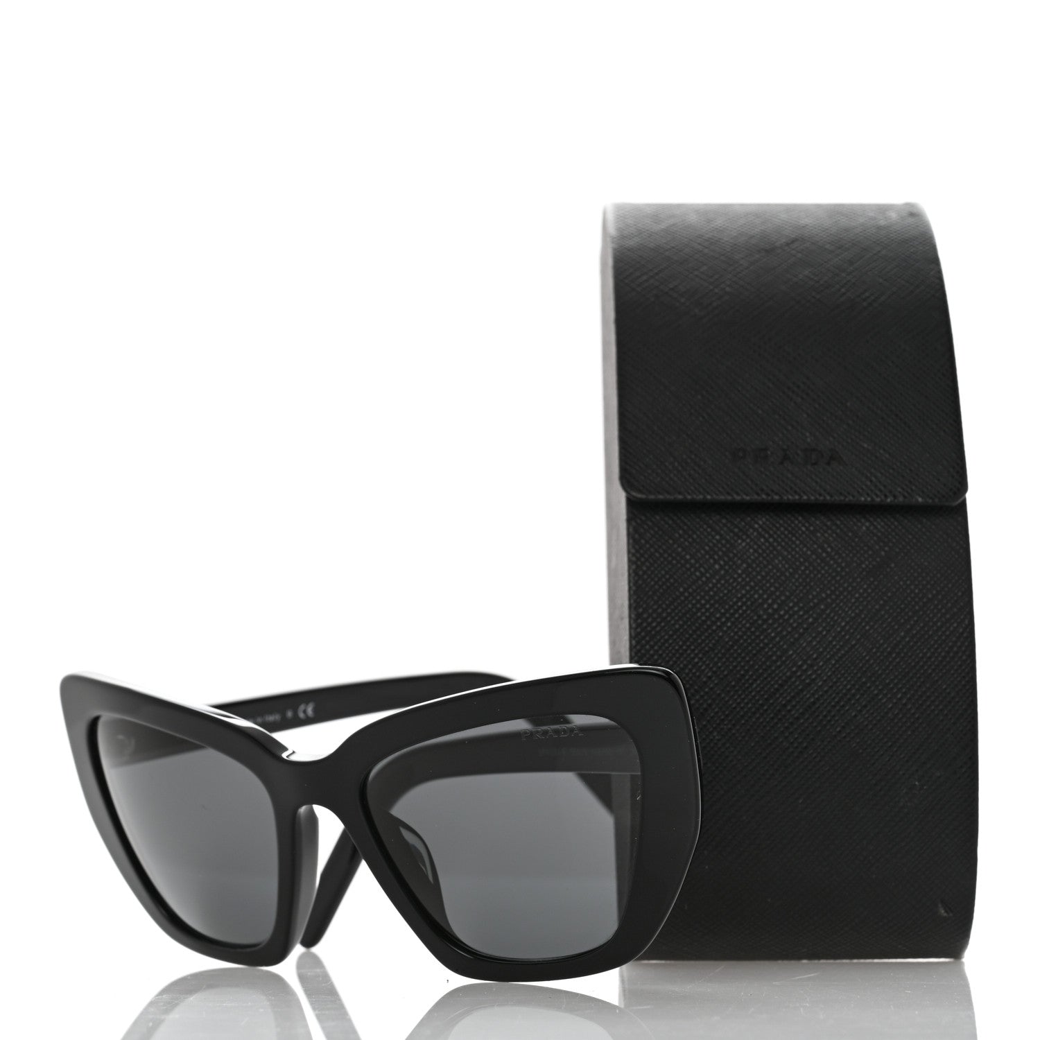 Prada Cat Eye Sunglasses SPR 08V Black 7 of 7