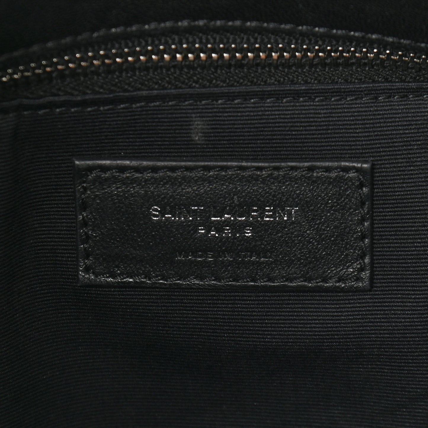 Lambskin Quilted Medium Loulou Puffer Monogram Chain Satchel Black