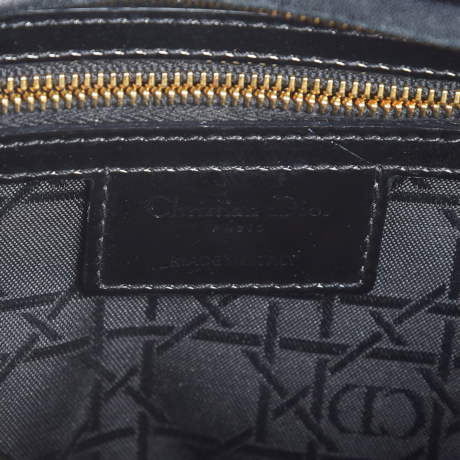 Christian Dior Patent Cannage Large Lady Dior Black 6 of 7