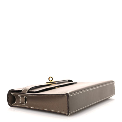 Hermes Madame Calfskin Kelly Elan Etoupe 4 of 12
