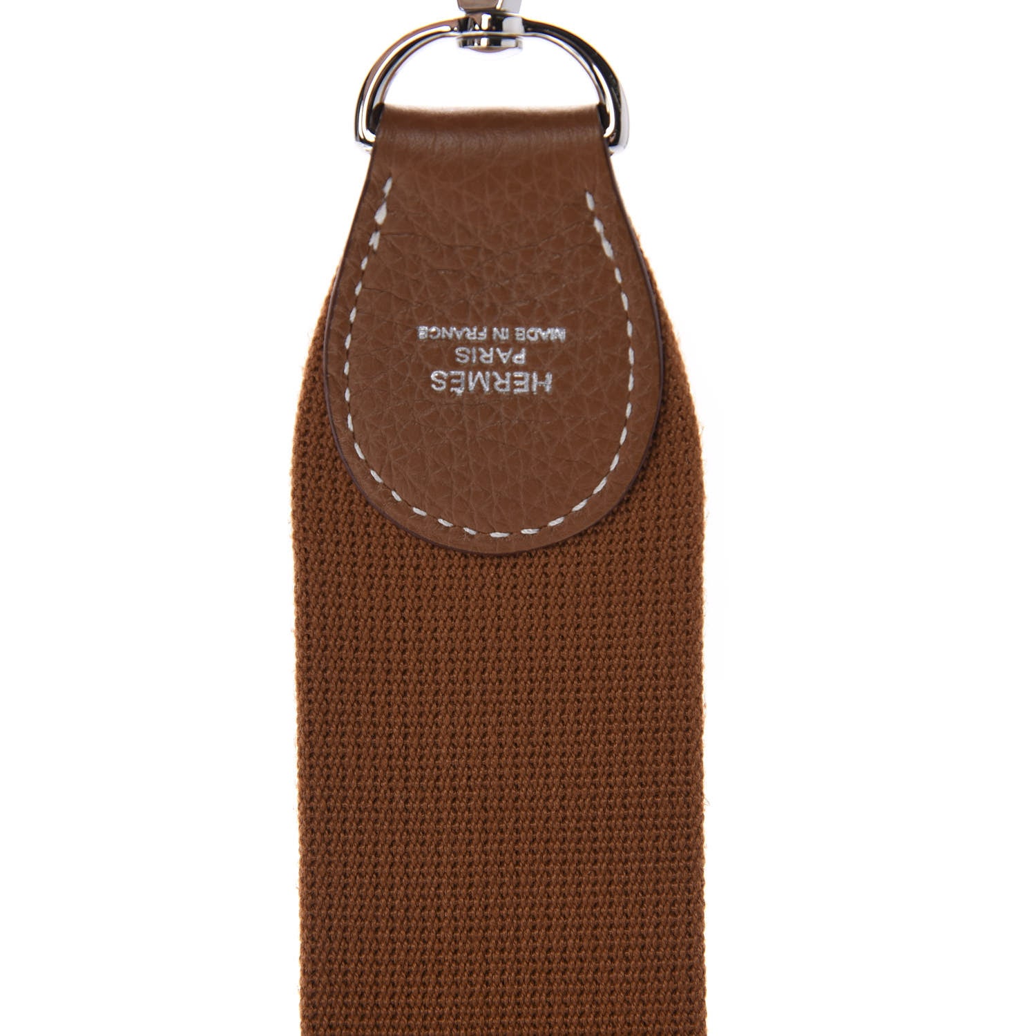 Hermes Toile Taurillon Clemence Shoulder Strap Gold 3 of 4