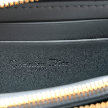 Christian Dior Lambskin Cannage Small Lady Dior Voyageur Coin Purse Cloud Blue 6 of 7