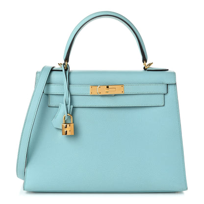 Hermes Epsom Kelly Sellier 28 Bleu Atoll 1 of 11